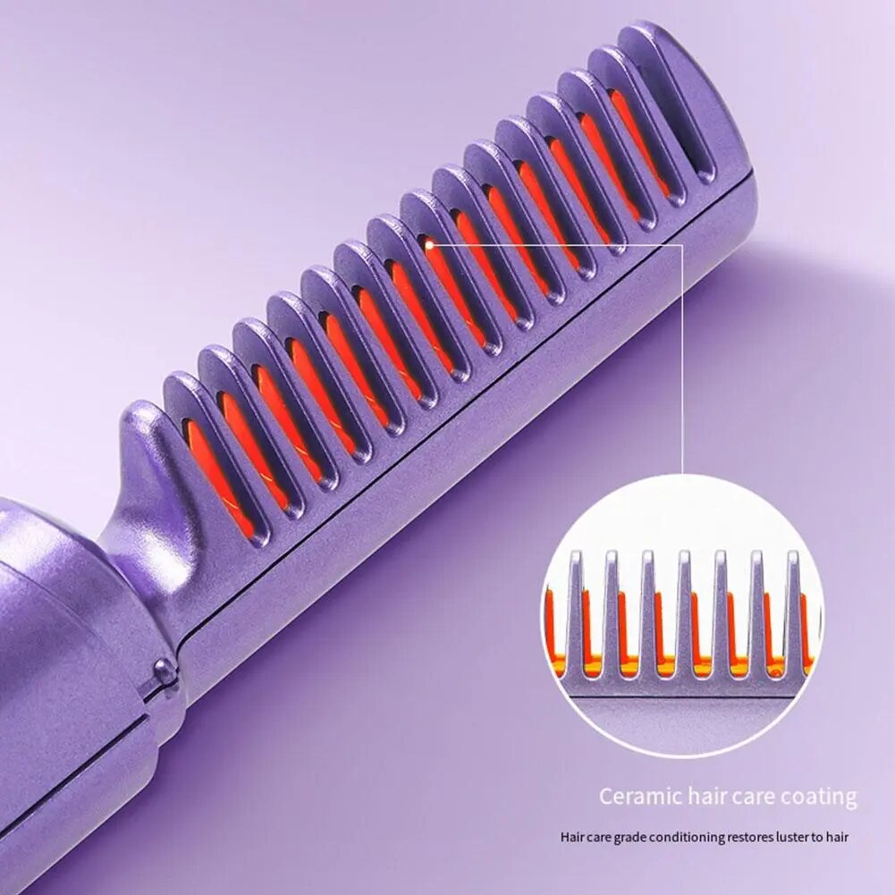 SilkyLocks™ Mini Travel Cordless Hair Straightening Comb
