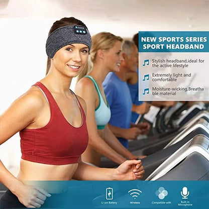 SleepSync™ Wireless Noise Cancellation Bluetooth Headband for Sport and Sleep