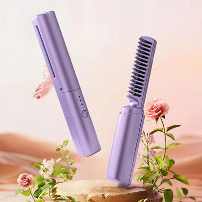 SilkyLocks™ Mini Travel Cordless Hair Straightening Comb