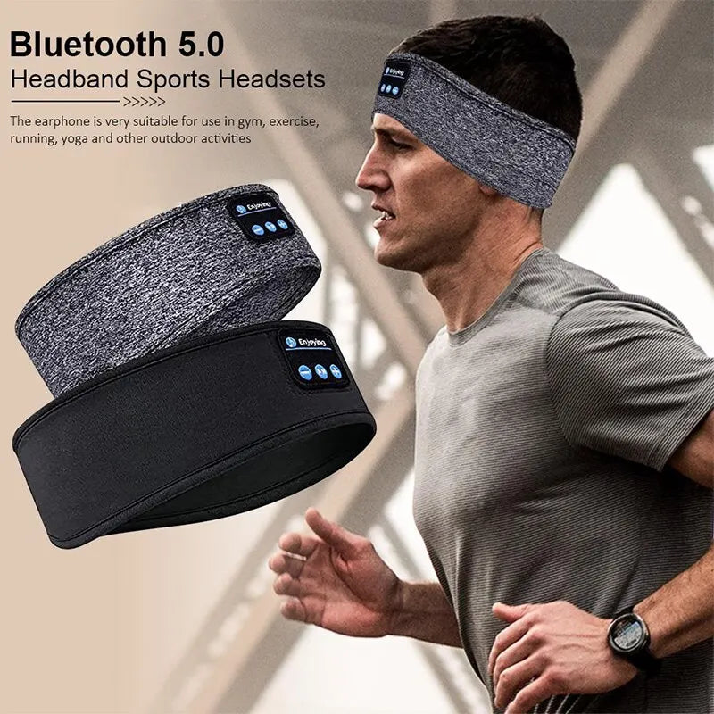 SleepSync™ Wireless Noise Cancellation Bluetooth Headband for Sport and Sleep