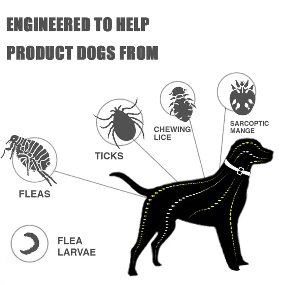 PawShield™ Adjustable 8 Month Anti-Fleat ticks and mosquitoes